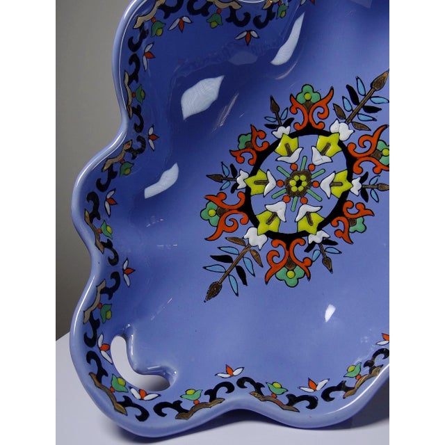 Ceramic Earthenware and Enamel Bowl from Longwy, 1950s For Sale - Image 7 of 13