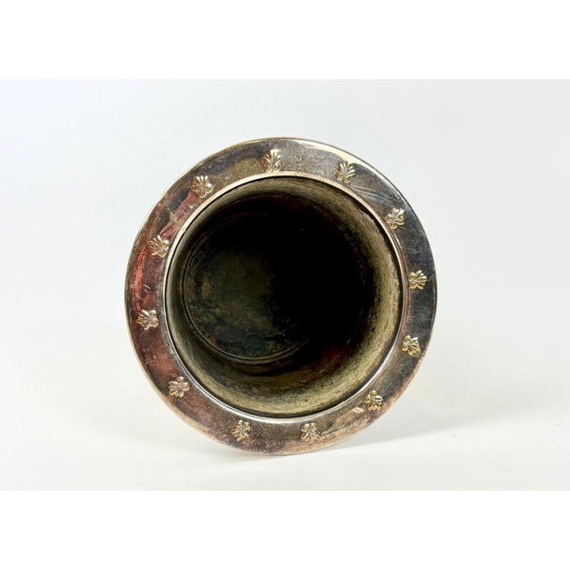 Neo-Classical Silver Plated Wine Cooler, 1900s For Sale - Image 7 of 11