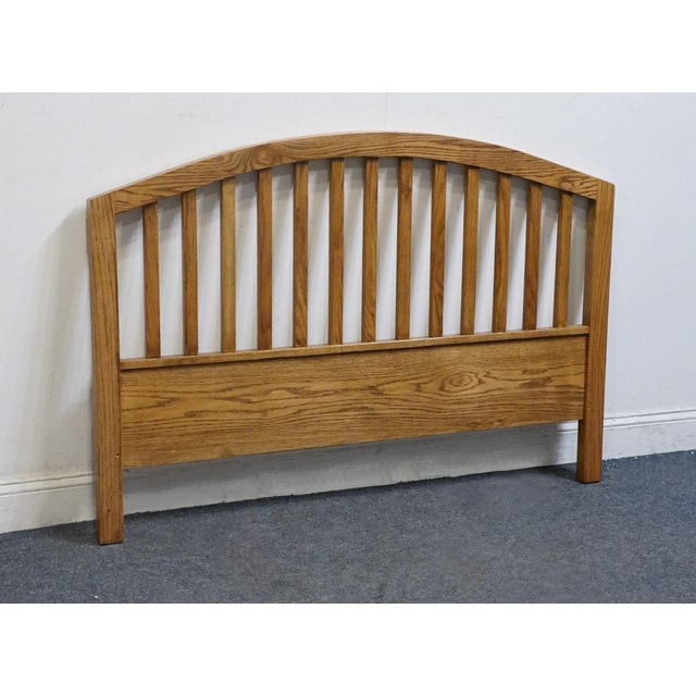 RAGAZZI FURNITURE Solid Oak Early American Country Full Size Slatted Headboard - Made in Quebec 38" High 56" Wide 1.75"...