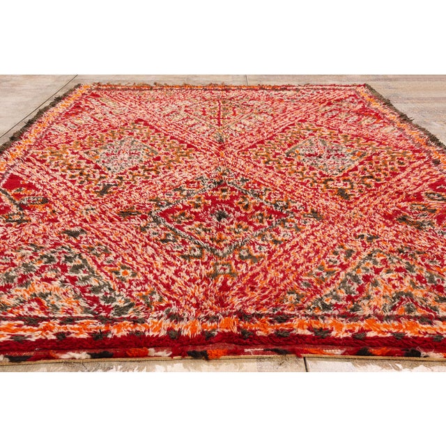 Vintage Beni M'Guild Zayane Moroccan Rug, 06'06 X 09'11 For Sale - Image 9 of 10