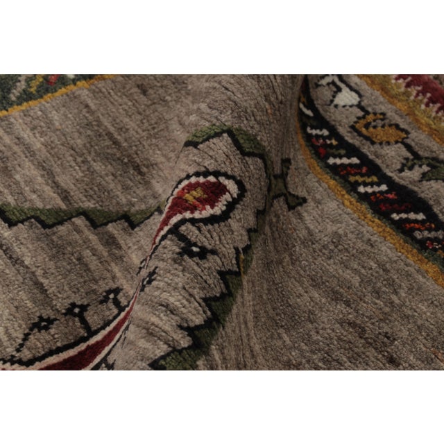 Textile Vintage Persian Gabbeh Runner, Polychromatic Geometric Patterns - Rug & Kilim For Sale - Image 7 of 10