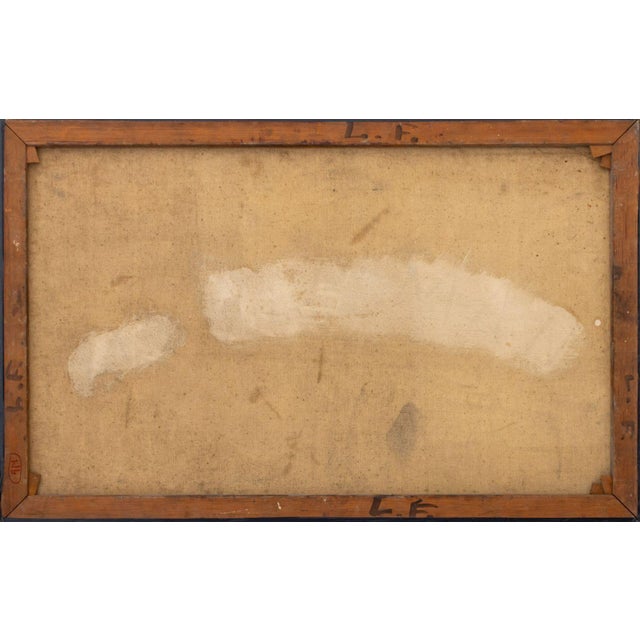 Leonard Feldman Reclining Female Nude Oil For Sale - Image 4 of 5