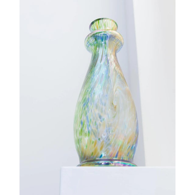 Multicolored Murano Glass Vase, 1970s For Sale - Image 3 of 11
