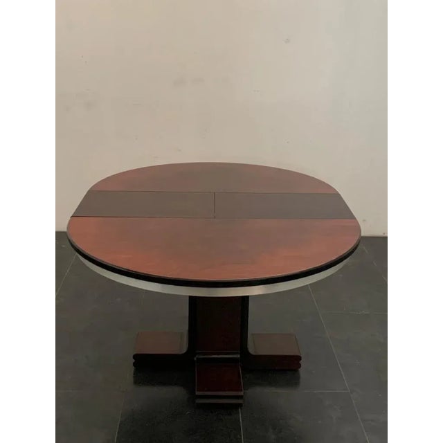 Chromed Metal Extendable Table, 1970s For Sale - Image 4 of 12