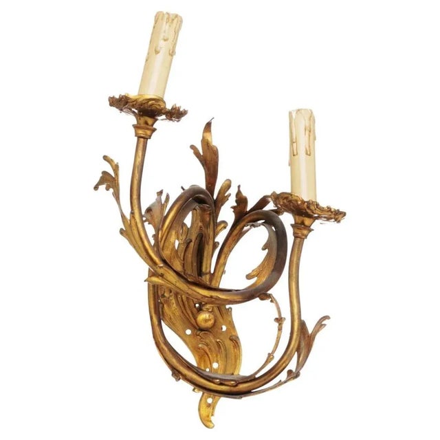 French 2-Light Wall Sconce, 19th Century For Sale - Image 6 of 6