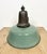 Industrial Green Enamel Factory Lamp with Cast Iron Top, 1960s For Sale - Image 12 of 17