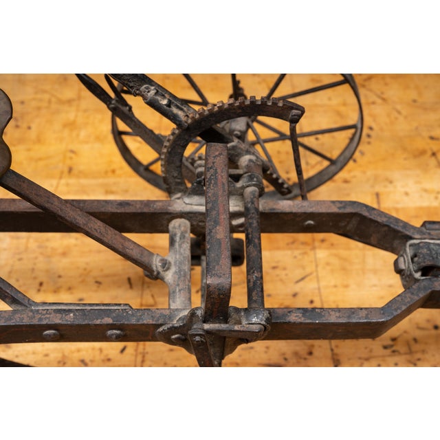 Metal Francis Mecum 1891 Walking Plow Salesman Sample With Museum Display For Sale - Image 7 of 18