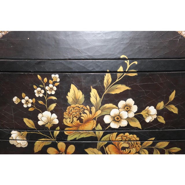 Pair 1980's Baker Chinoiserie Style Paint Decorated Bachelor Chests For Sale - Image 17 of 17