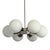 A stylish Sputnik chandelier inspired by the space-age aesthetics of the 1970s, likely produced in Kamenický Šenov. The...