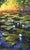 Barbara Applegate (American, b. 1954) Impressionist Water Lilies For Sale - Image 13 of 15
