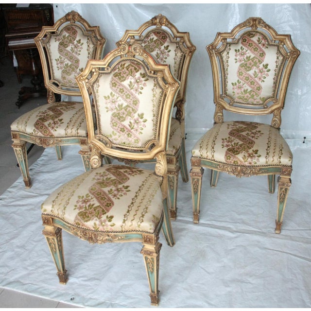 Napoleon III Chairs, Italy, Set of 4 For Sale - Image 13 of 15