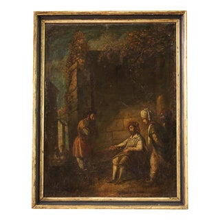 Italian Artist, The Parable of the Unfaithful Farmer, 17th Century, Oil on Canvas For Sale