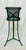 Mathieu Matégot Mid Century French Style Green Metal Mesh Planter & Tripod Plant Stand, in the Manner of Mathieu Matégot, C. 1950s For Sale - Image 4 of 12