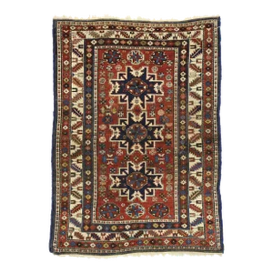 Antique Caucasian Shirvan Rug - 03'05 X 04'09