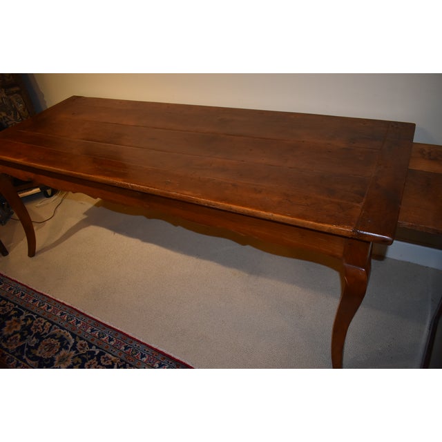 19th Century Fruitwood Farm Table For Sale - Image 4 of 8