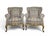 French Louis XV Style Upholstered Armchairs with Giltwood Frames, 1940, Set of 2 For Sale - Image 12 of 12