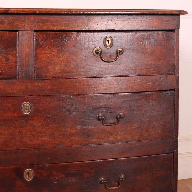 18th Century English Elm Chest of Drawers, 1950s For Sale - Image 3 of 7