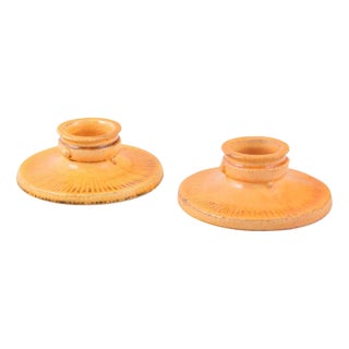 Ceramic Candlesticks by Svend Hammershøi for Kähler, Denmark, 1930s, Set of 2 For Sale