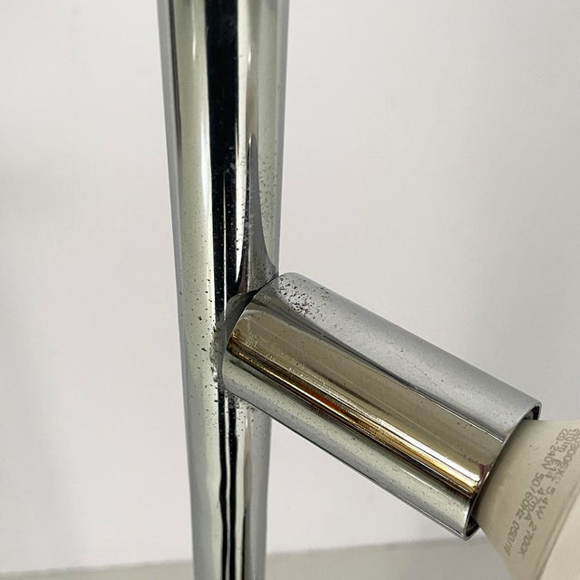 Silver Italian Space Age Steel Floor Lamp by Goffredo Reggiani, 1970s For Sale - Image 8 of 18