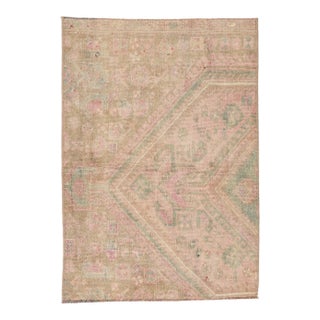 Washed Out Mini Rug Fragment - 2`1″ X 2`11″ For Sale