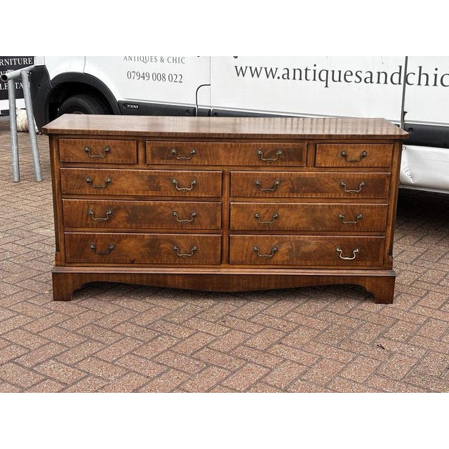 Wood Chest of 9 Drawers For Sale - Image 6 of 13