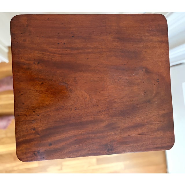 Small Antique Mahogany Side Table For Sale - Image 4 of 6