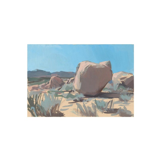 Contemporary Joshua Tree Landscape Painting, Art Print by Michelle Farro For Sale - Image 3 of 4