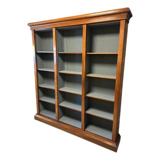Antique Open Bookcase in Walnut For Sale