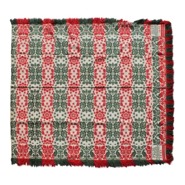 Coverlet Signed & Dated David Weand Ls Alfordt Montgomery ,Co, 1845 For Sale