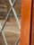 Vintage Illuminated Diamond Pane Curio Cabinet / Glass Display Bookcase For Sale In Tampa - Image 6 of 8