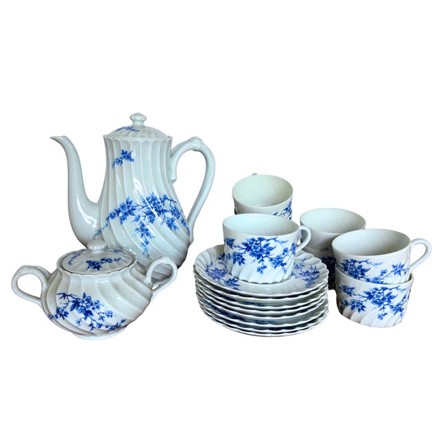 Ceramic Porcelain Dinnerware Set from Haviland Limoges, 1950, Set of 82 For Sale - Image 7 of 11