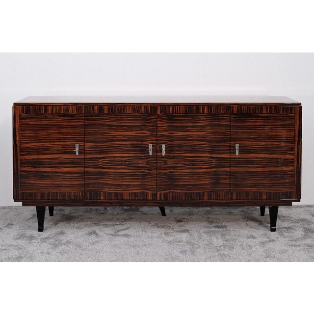 Large Mid-Century Sideboard in Makassar, 1940s For Sale - Image 4 of 12