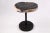 The top of this modern accent side table is made of one slice of organic petrified wood, hand polished to show its...