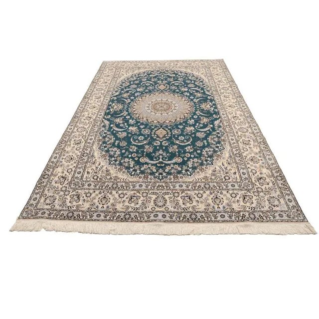 Hand-knotted oriental rug | Knot density: approx. 1000.000 knots/m² | Material: 80% cork wool, 20% natural silk | Size:...