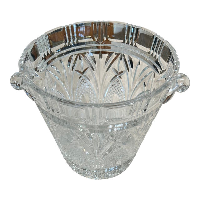 Late 19th Century Shannon Godinger Vintage Crystal Ice Bucket For Sale
