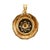 18k Yellow & White Gold Rotating Zodiac Sign Diamond Sun Motif Medal Pendant For Sale - Image 4 of 8