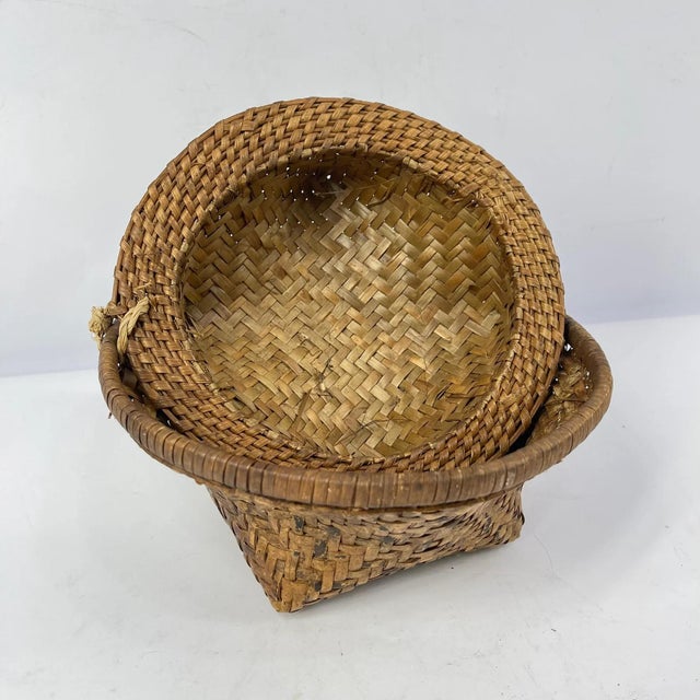 Early 20th Century Early 20th Century Kuba Basket Box For Sale - Image 5 of 9