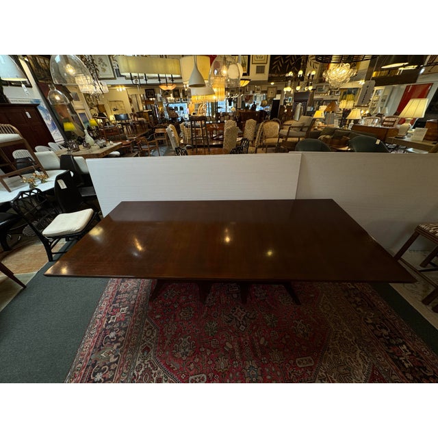 Joseph Jeup Sculpted Trestle Dining Table For Sale - Image 12 of 13