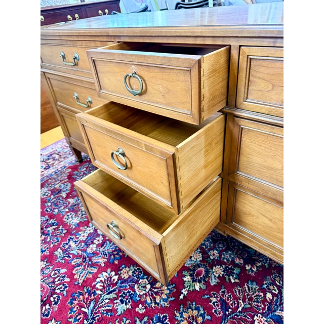 Kindel Furniture Vintage Kindel 9 Drawer Dresser For Sale - Image 4 of 10