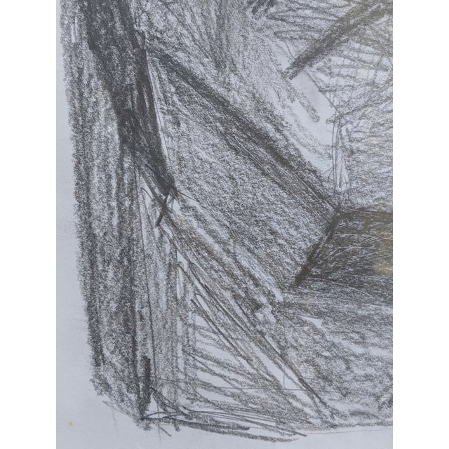 Modern Contemporary Original Planar Face Study Pencil Drawing Signed ...