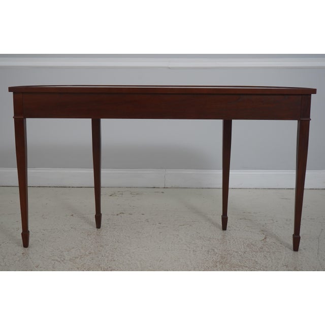 Hekman Crotch Mahogany 1 Drawer Console Hall Table For Sale - Image 15 of 18