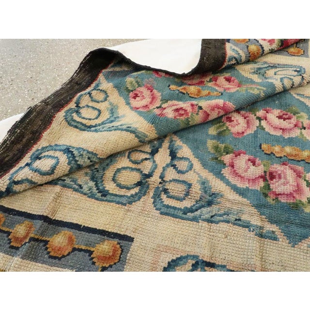 Galerie Shabab Collection Early 20th Century European Savonnerie Rug For Sale - Image 10 of 10