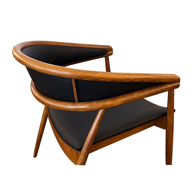 1950s James Mont King Cole Mid-Century Beech Bentwood Armchair For Sale - Image 5 of 8