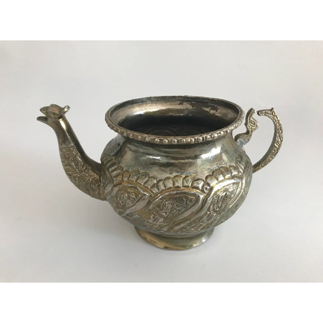 Vintage Turkish Brass Tea Kettle For Sale - Image 11 of 11