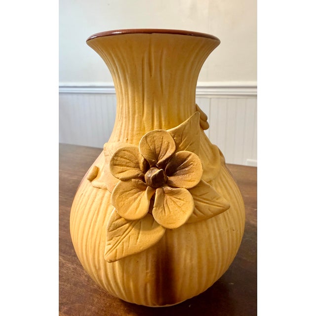 Ochre Yellow Dogwood Vase For Sale - Image 6 of 12