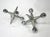 Metal Bill Curry Chromed Jack Bookends Paper Weight Sculptures For Sale - Image 7 of 7
