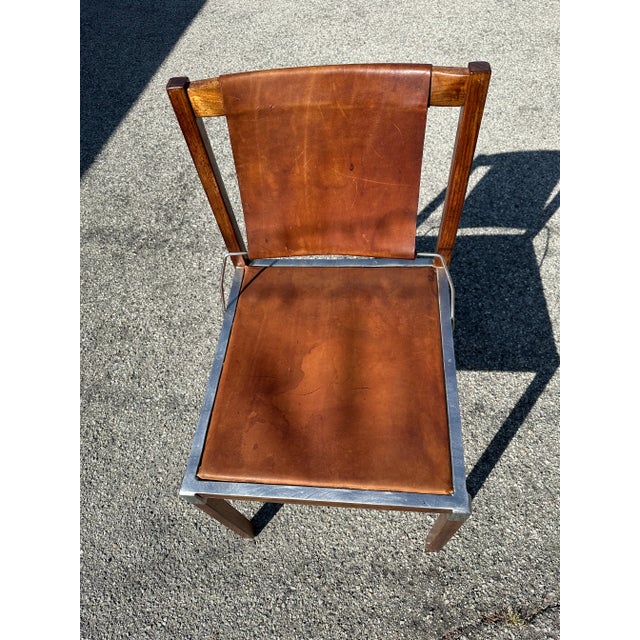 Zele Marcus and Alexis Style Leather Chair For Sale - Image 11 of 11