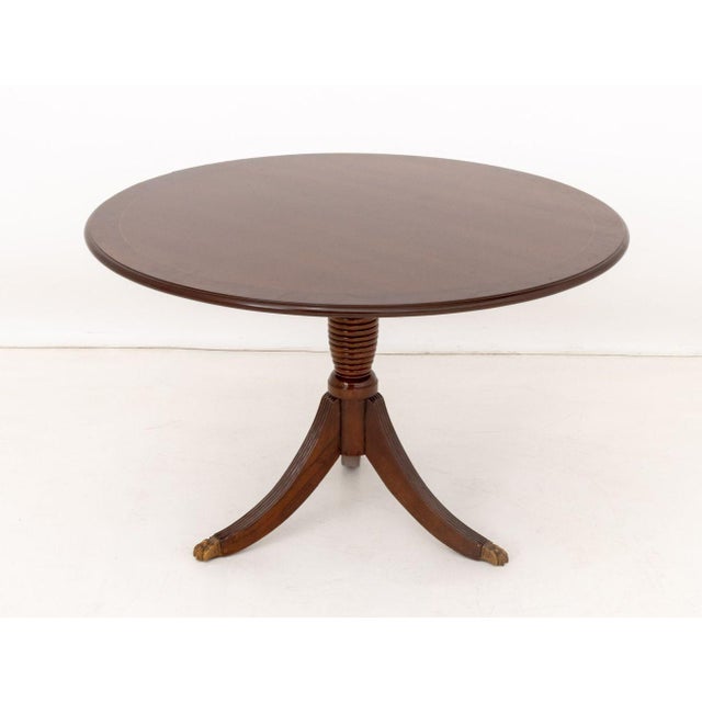 George III Style Mahogany Pedestal Dining Table For Sale In New York - Image 6 of 6