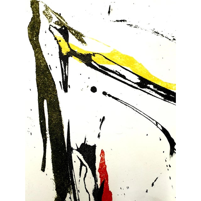 Abstract Composition Etching by Jean Miotte, 1998 For Sale - Image 4 of 5