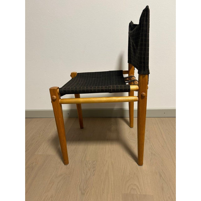 Linda Chair in Wood and Canvas by Jonathan De Pas, Donato Durbino, and Paolo Lomazzi for Zanotta, 1970s, in Very Good...